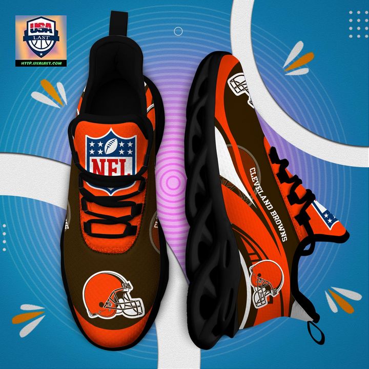 Cleveland Browns NFL Customized Max Soul Sneaker - You look lazy