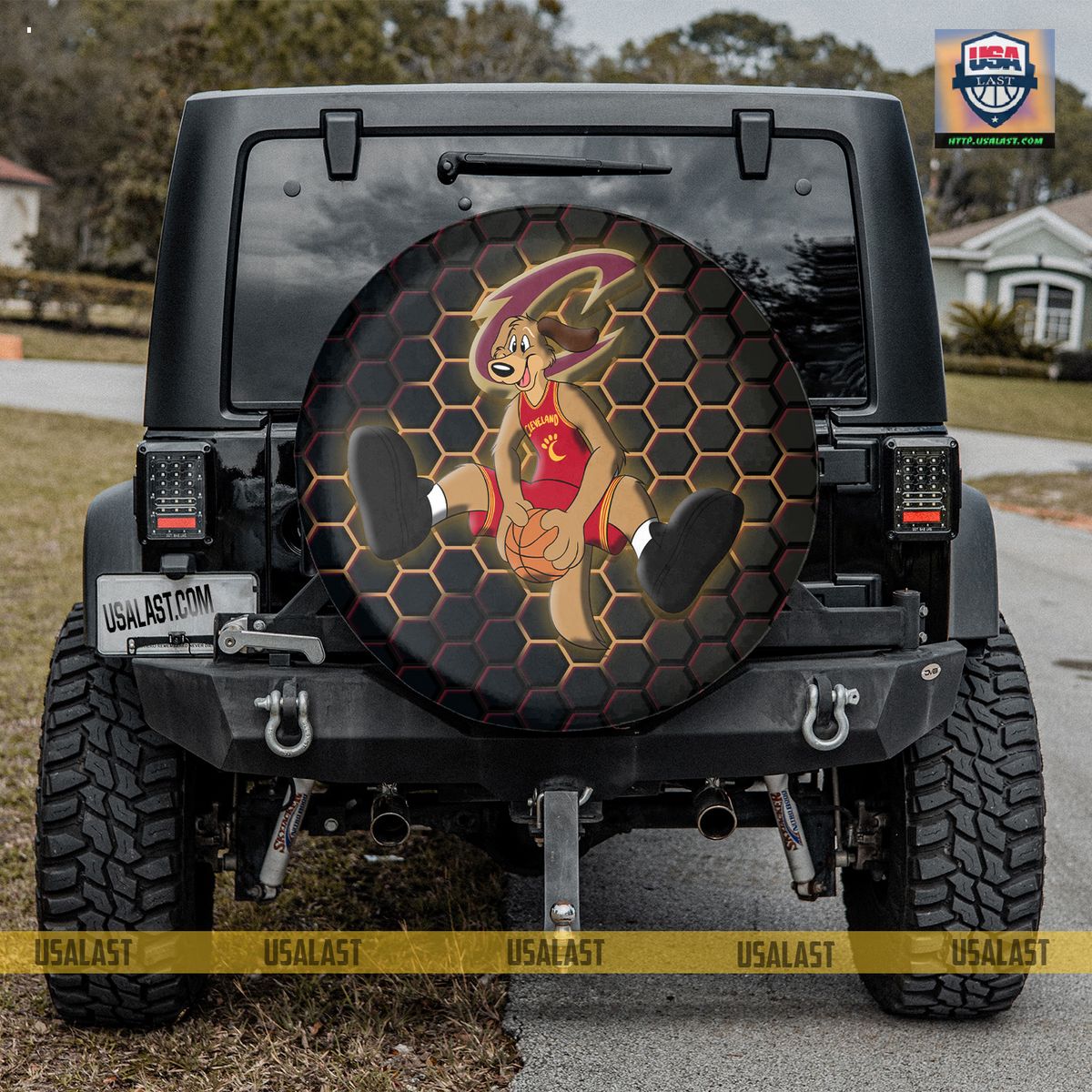 AMAZING Cleveland Cavaliers NBA Mascot Spare Tire Cover