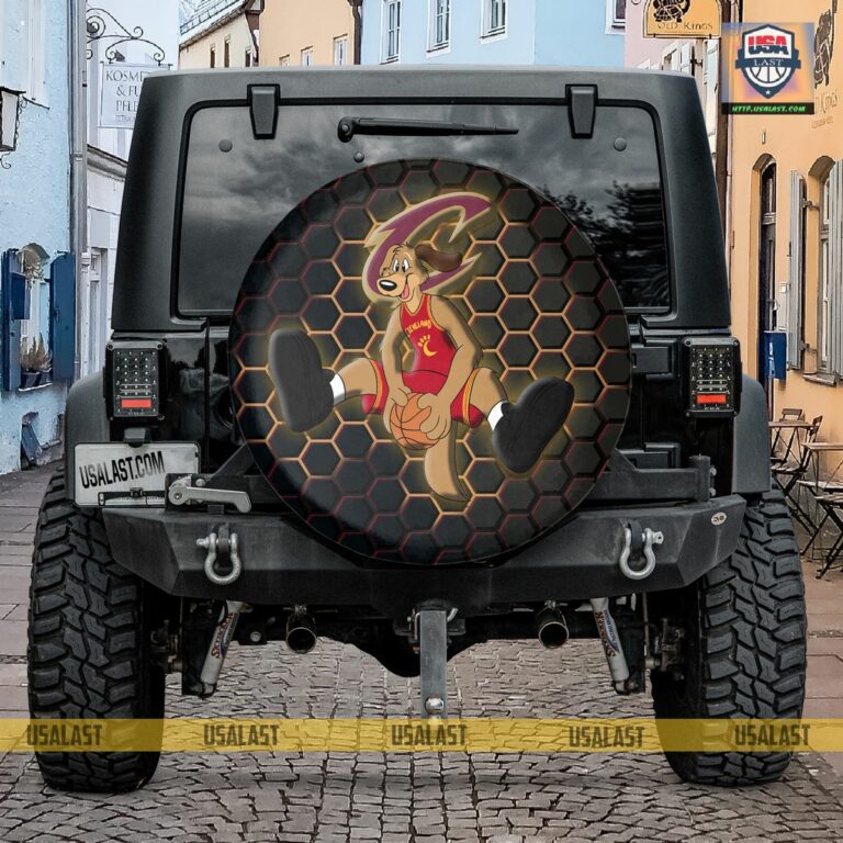 Cleveland Cavaliers NBA Mascot Spare Tire Cover - Sizzling