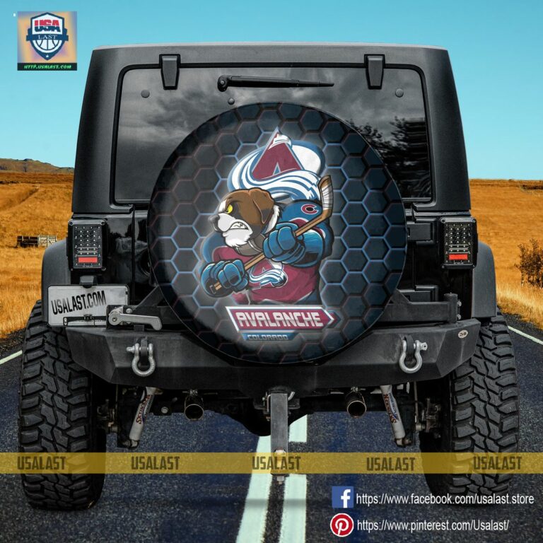 Colorado Avalanche MLB Mascot Spare Tire Cover - Which place is this bro?