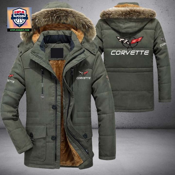Corvette C5 Logo Brand Parka Jacket Winter Coat - You tried editing this time?