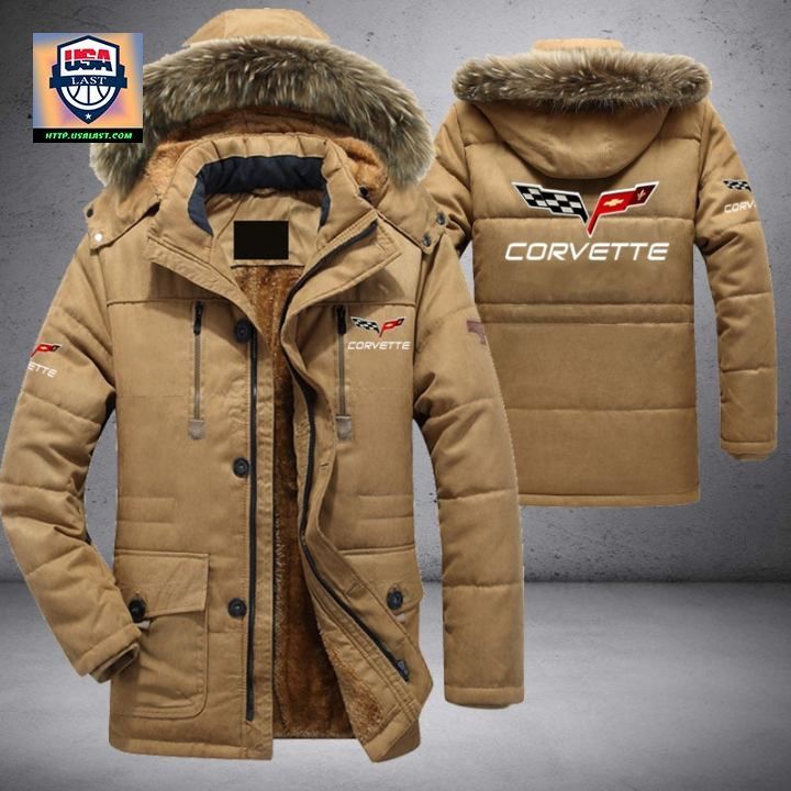 Corvette C6 Logo Brand Parka Jacket Winter Coat - My friend and partner