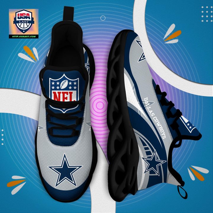 Dallas Cowboys NFL Customized Max Soul Sneaker - Rocking picture
