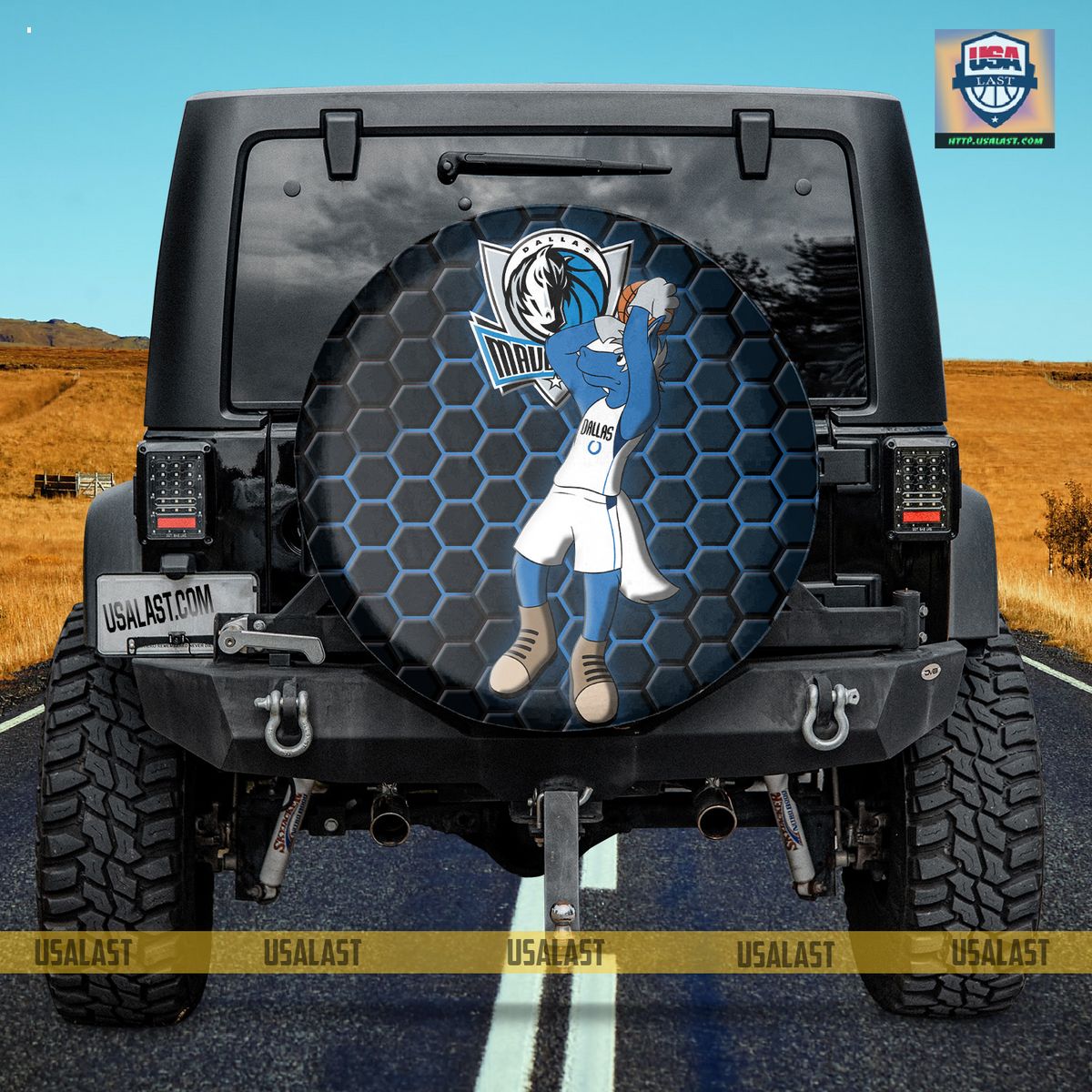 AMAZING Dallas Mavericks NBA Mascot Spare Tire Cover