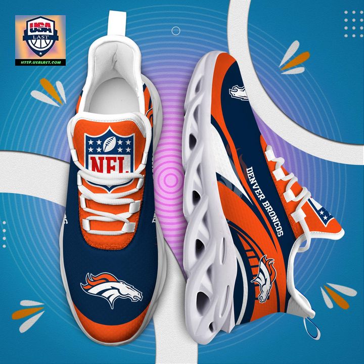 Denver Broncos NFL Customized Max Soul Sneaker - Natural and awesome