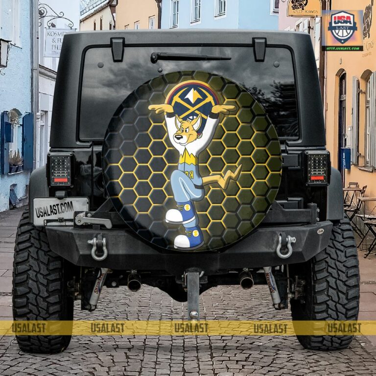Denver Nuggets NBA Mascot Spare Tire Cover - Cutting dash