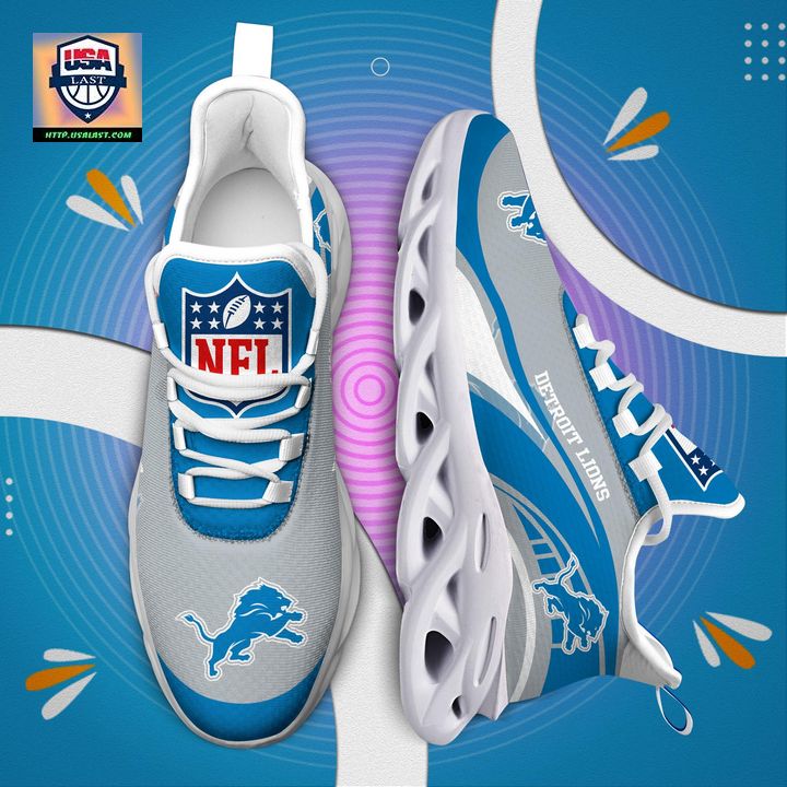 Detroit Lions NFL Customized Max Soul Sneaker - Awesome Pic guys