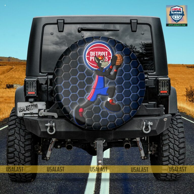 Detroit Pistons NBA Mascot Spare Tire Cover - I like your dress, it is amazing