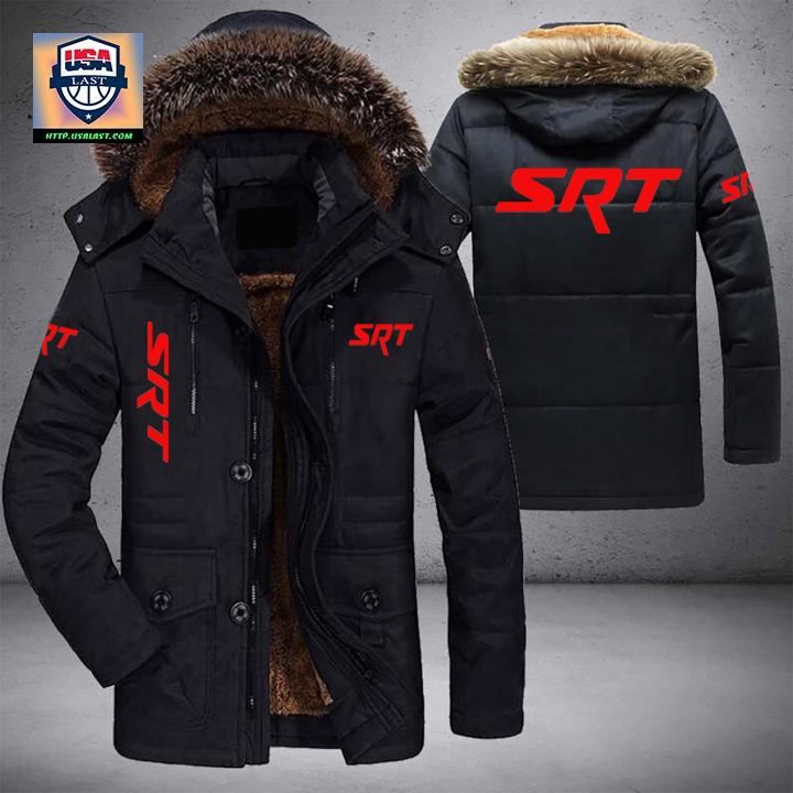 Dodge SRT Logo Brand Parka Jacket Winter Coat - Generous look
