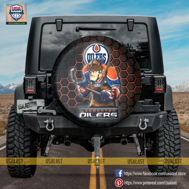 Edmonton Oilers MLB Mascot Spare Tire Cover - Sizzling