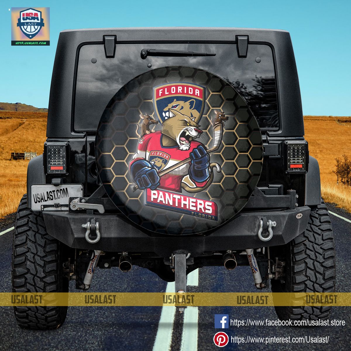 AMAZING Florida Panthers NHL Mascot Spare Tire Cover