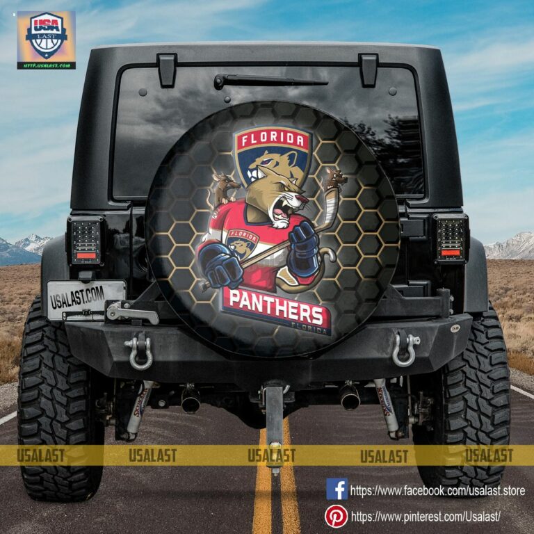 Florida Panthers MLB Mascot Spare Tire Cover - Radiant and glowing Pic dear