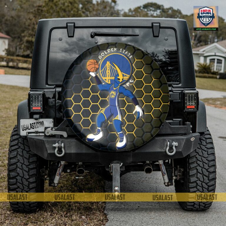 Golden State Warriors NBA Mascot Spare Tire Cover - My friends!