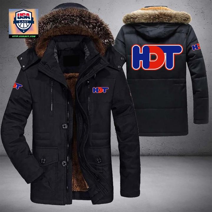 HDT Logo Brand Parka Jacket Winter Coat