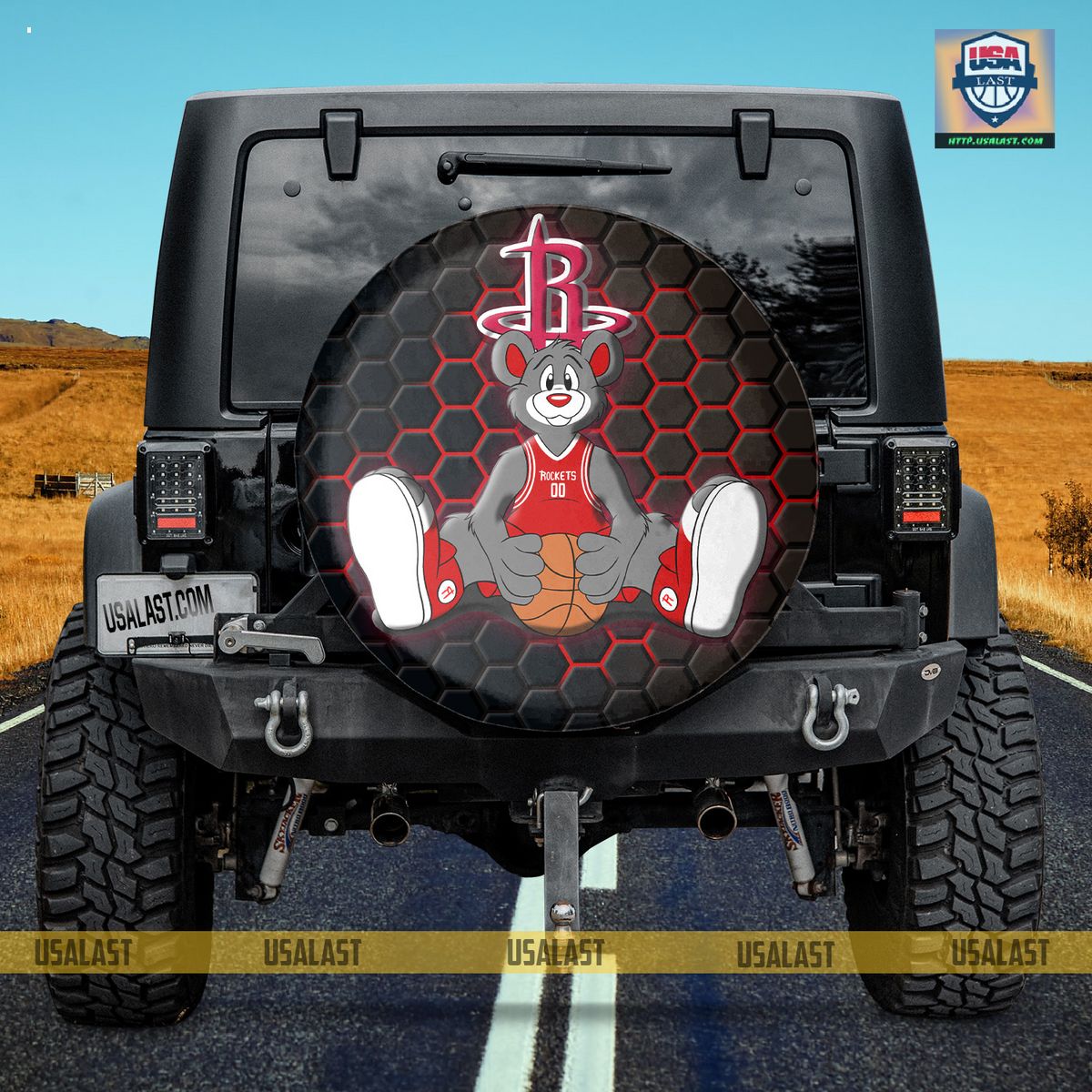 AMAZING Houston Rockets NBA Mascot Spare Tire Cover
