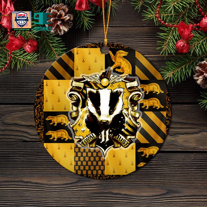 Hufflepuff Harry Potter Mica Ornament Perfect Gift For Holiday - Generous look