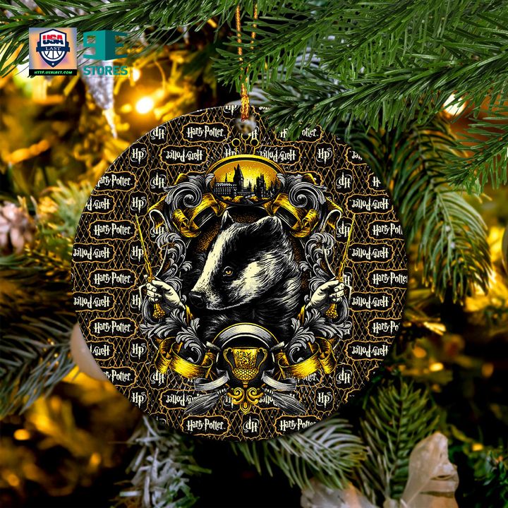 Hufflepuff Harry Potter Mica Ornament Perfect Gift For Holiday - Cool look bro
