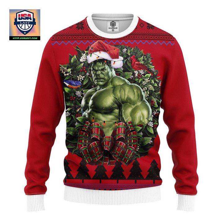 Incredible Hulk Noel Mc Ugly Christmas Sweater Thanksgiving Gift - Stunning