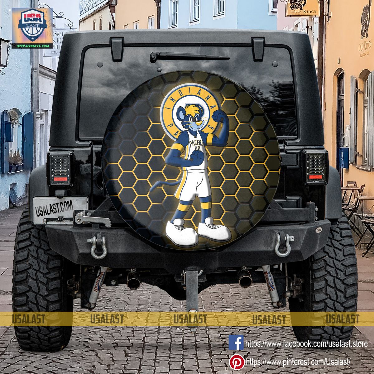 AMAZING Indiana Pacers NBA Mascot Spare Tire Cover