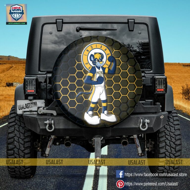 Indiana Pacers NBA Mascot Spare Tire Cover - Elegant picture.