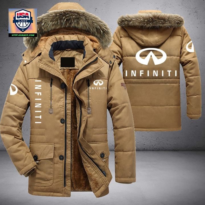 Infiniti Logo Brand Parka Jacket Winter Coat - Best click of yours