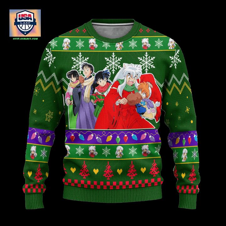 Inuyasha Anime Ugly Christmas Sweater InuYasha Xmas Gift - Long time