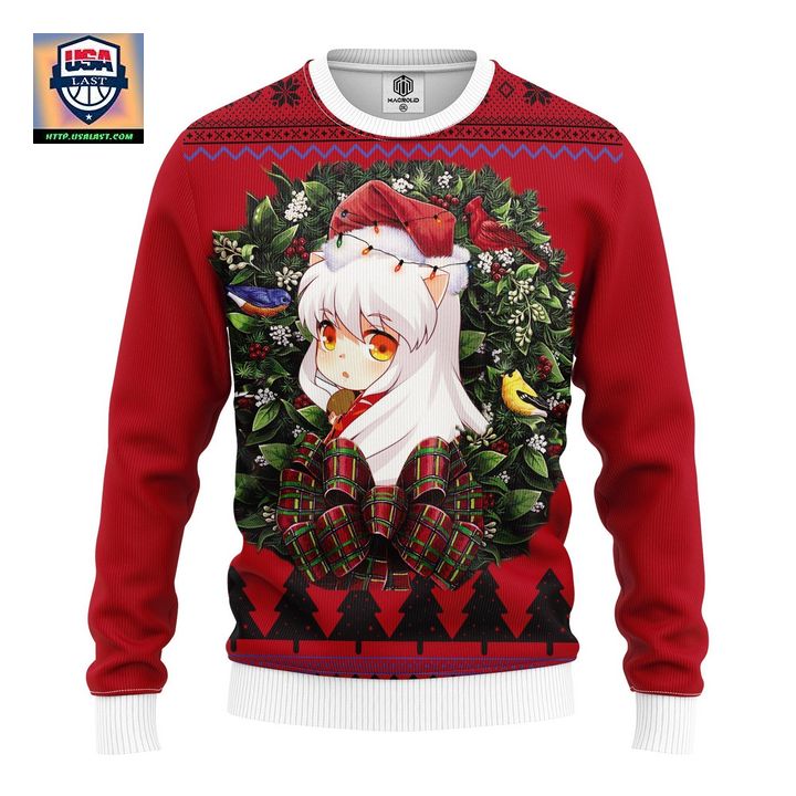 Inuyasha Cute Anime Ugly Christmas Sweater Thanksgiving Gift