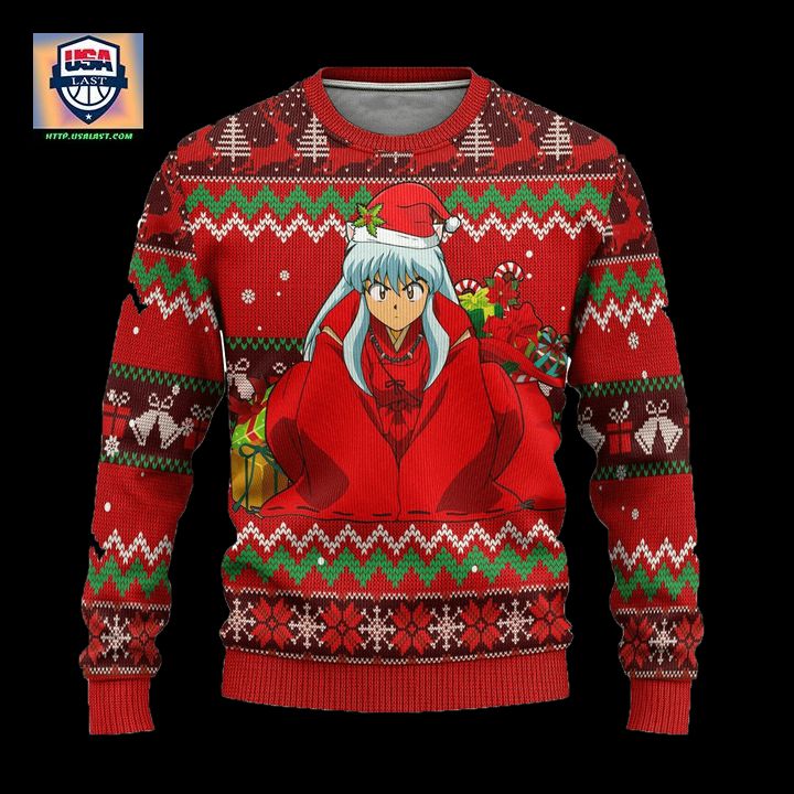 Inuyasha Ugly Christmas Sweater Anime Xmas Gift - Wow, cute pie