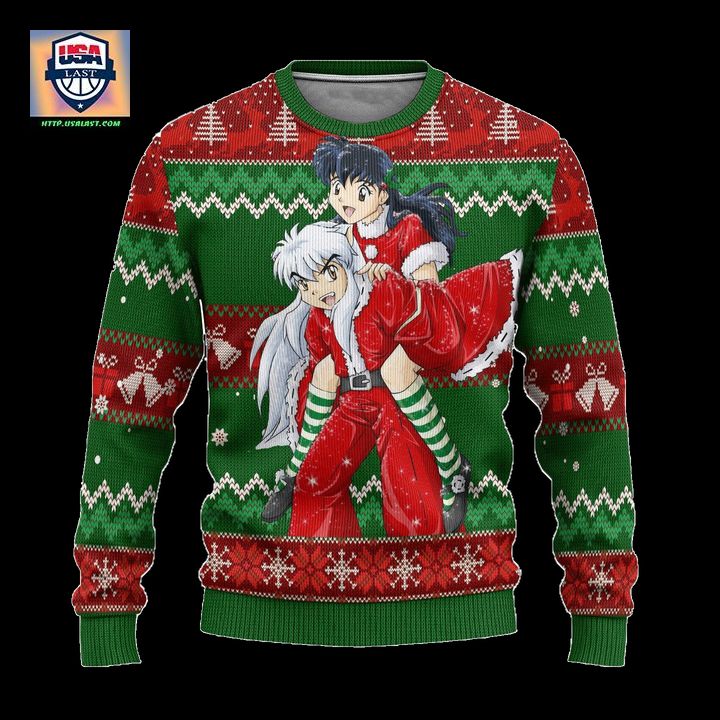 Inuyasha x Kagome Inuyasha Anime Ugly Christmas Sweater Xmas Gift