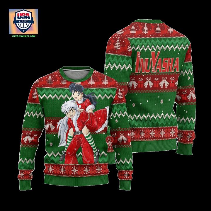 Inuyasha x Kagome Inuyasha Anime Ugly Christmas Sweater Xmas Gift - Stunning