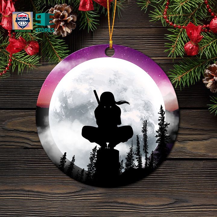 Itachi Moon Night Galaxy Mica Ornament Perfect Gift For Holiday