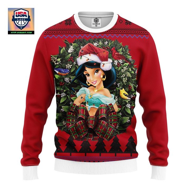 Jasmin Aladdin Princess Noel Mc Ugly Christmas Sweater Thanksgiving Gift