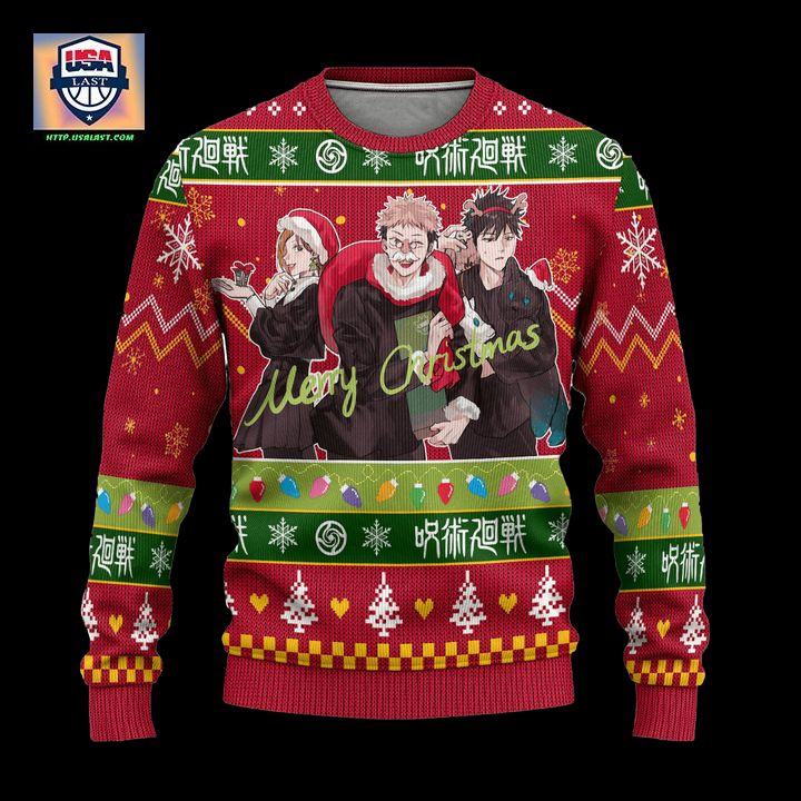 Jujutsu Kaisen Ugly Christmas Sweater Custom Xmas Gift - Stunning