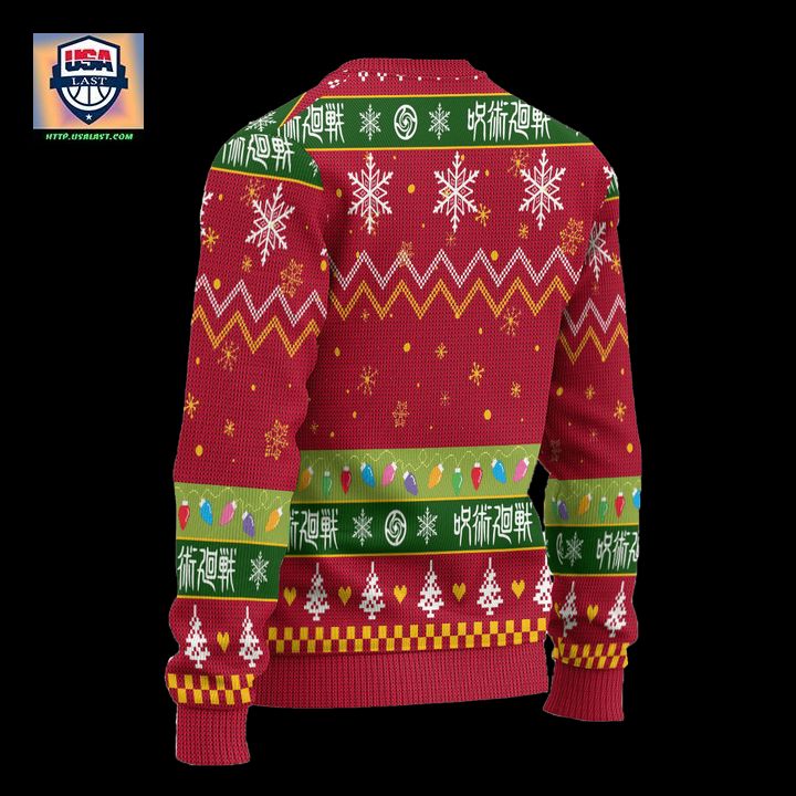 Jujutsu Kaisen Ugly Christmas Sweater Custom Xmas Gift - You look cheerful dear