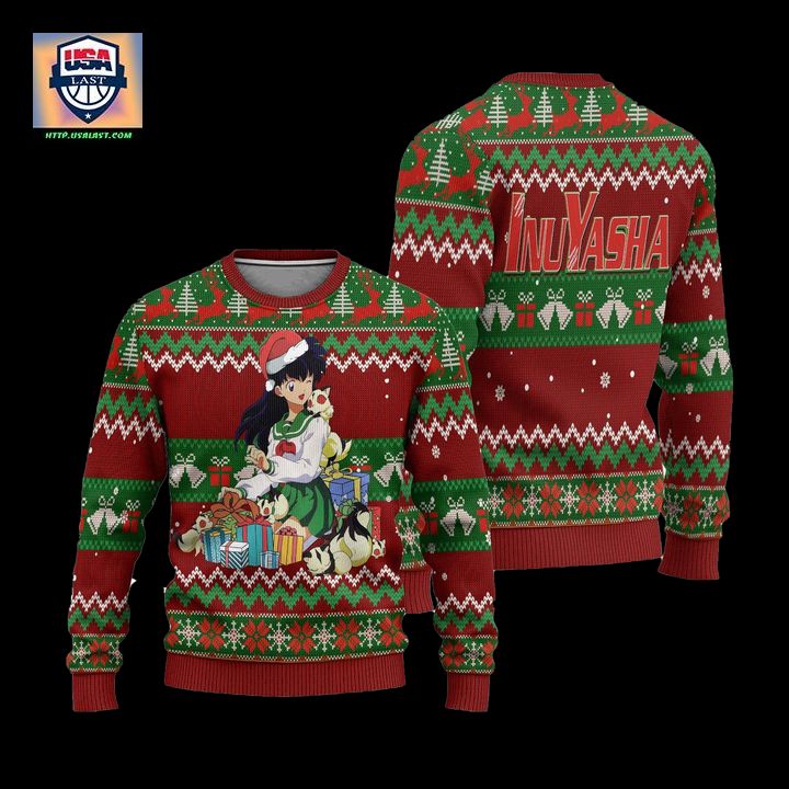 Kagome Ugly Christmas Sweater Inuyasha Anime Xmas Gift - Loving, dare I say?