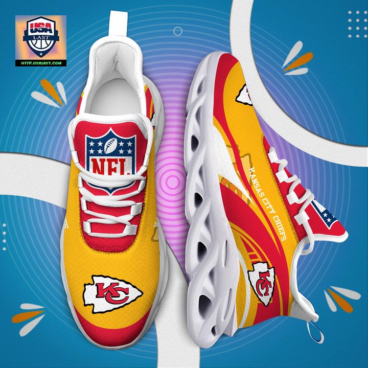 Kansas City Chiefs NFL Customized Max Soul Sneaker - Royal Pic of yours