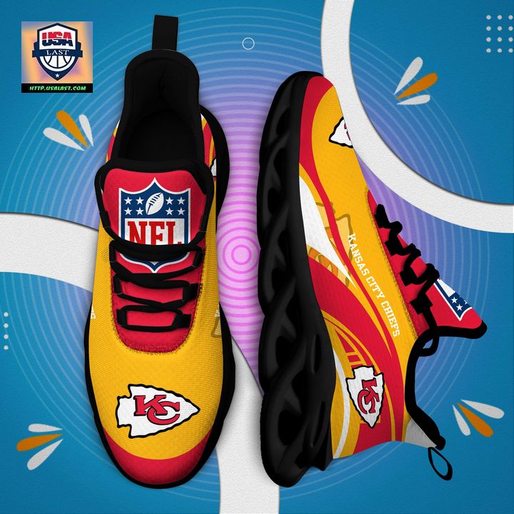 Kansas City Chiefs NFL Customized Max Soul Sneaker - Cutting dash