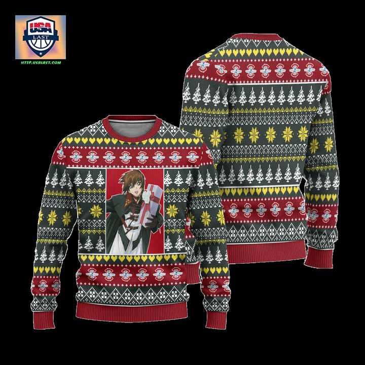 Kira Yamato Anime Ugly Christmas Sweater Custom Gundam Xmas Gift - Amazing Pic