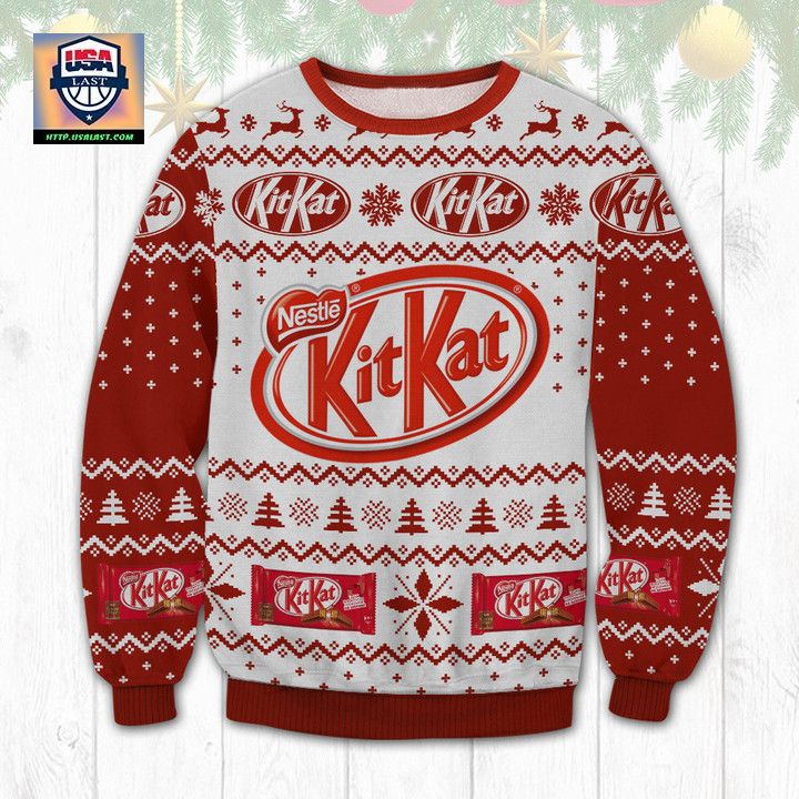 KitKat Chocolate Ugly Christmas Sweater 2022 - Selfie expert