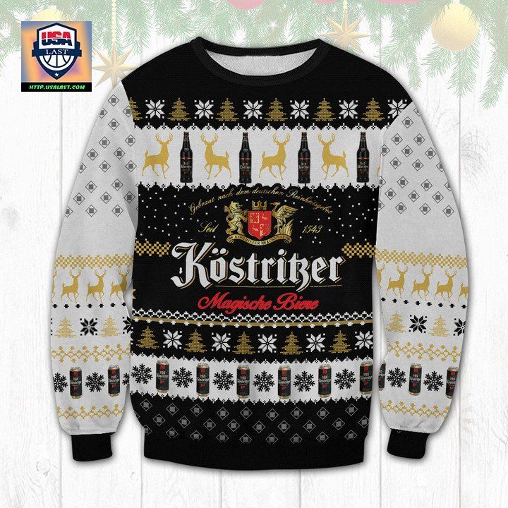 Kostritzer Schwarzbier Beer Ugly Christmas Sweater 2022 - Selfie expert