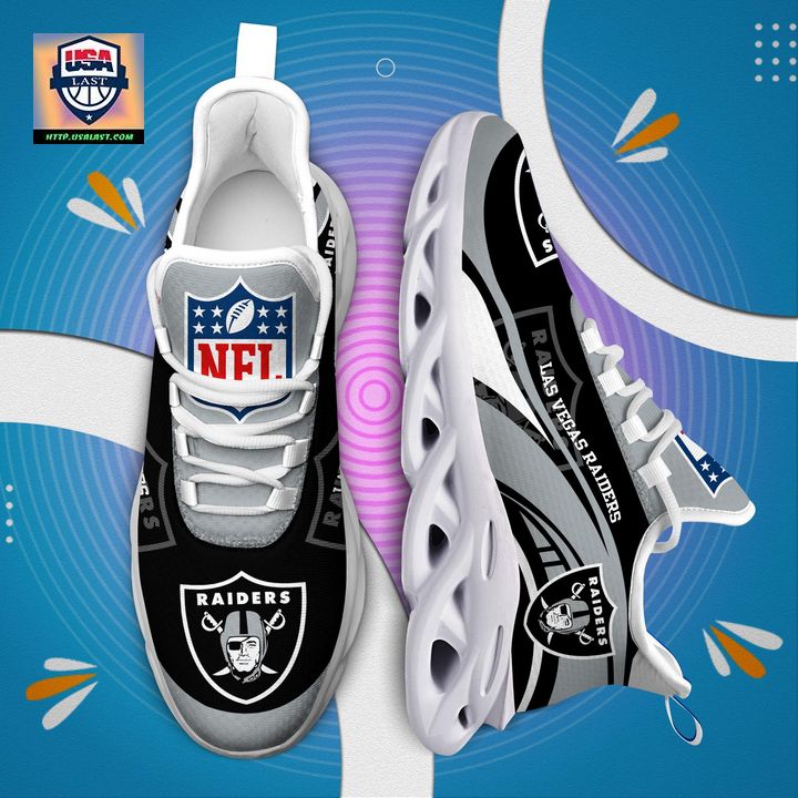 Las Vegas Raiders NFL Customized Max Soul Sneaker - Trending picture dear