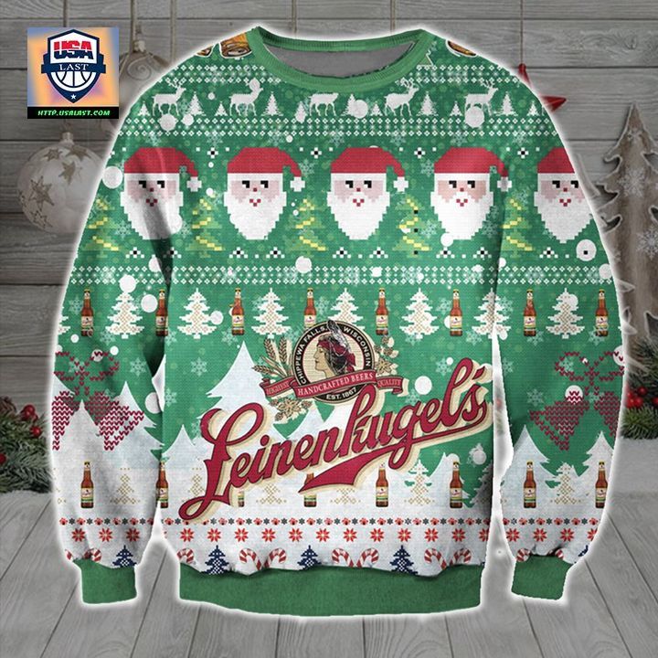 Leinenkugels Beer Ugly Christmas Sweater 2022 - Eye soothing picture dear