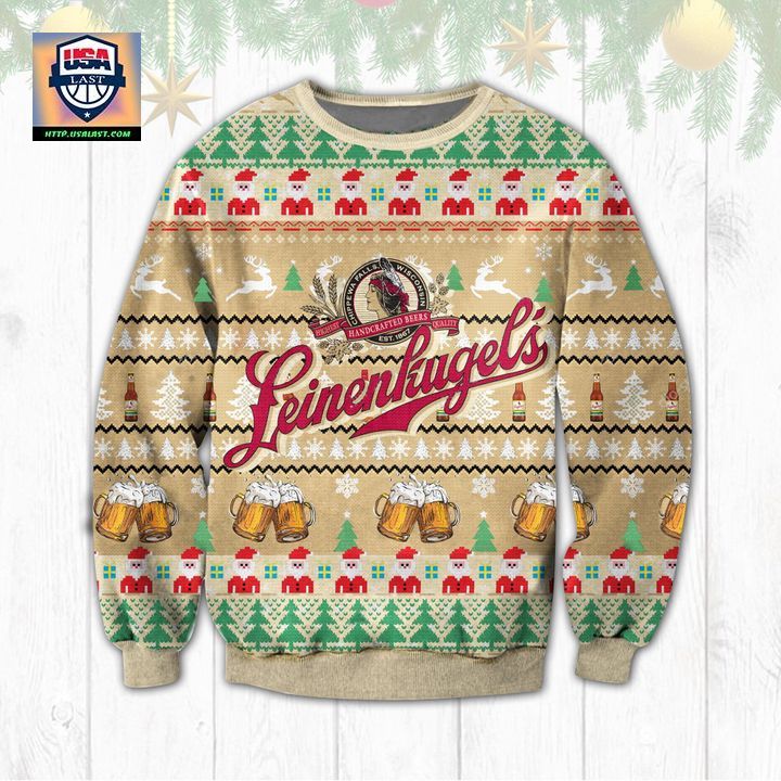 Leinenkugels Wisconsin Lager Ugly Christmas Sweater 2022 - Nice shot bro