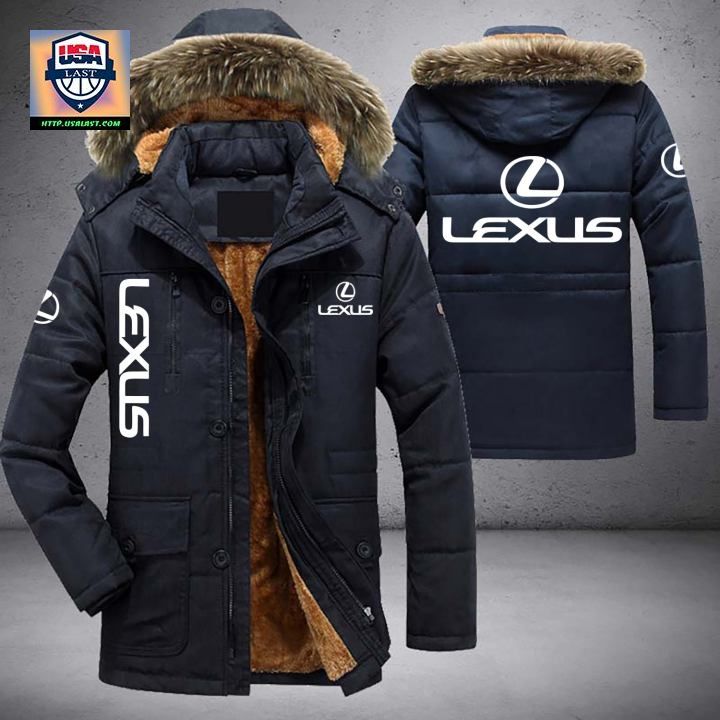 Lexus Logo Brand Parka Jacket Winter Coat - You are always best dear
