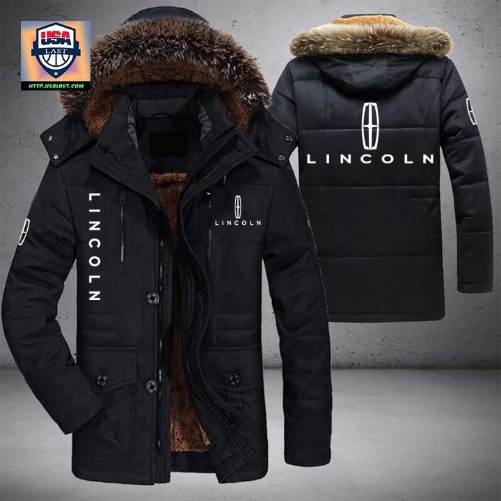 Lincoln Logo Brand Parka Jacket Winter Coat - It is too funny