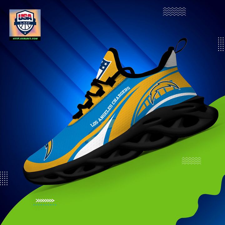 Los Angeles Chargers NFL Customized Max Soul Sneaker - Cutting dash