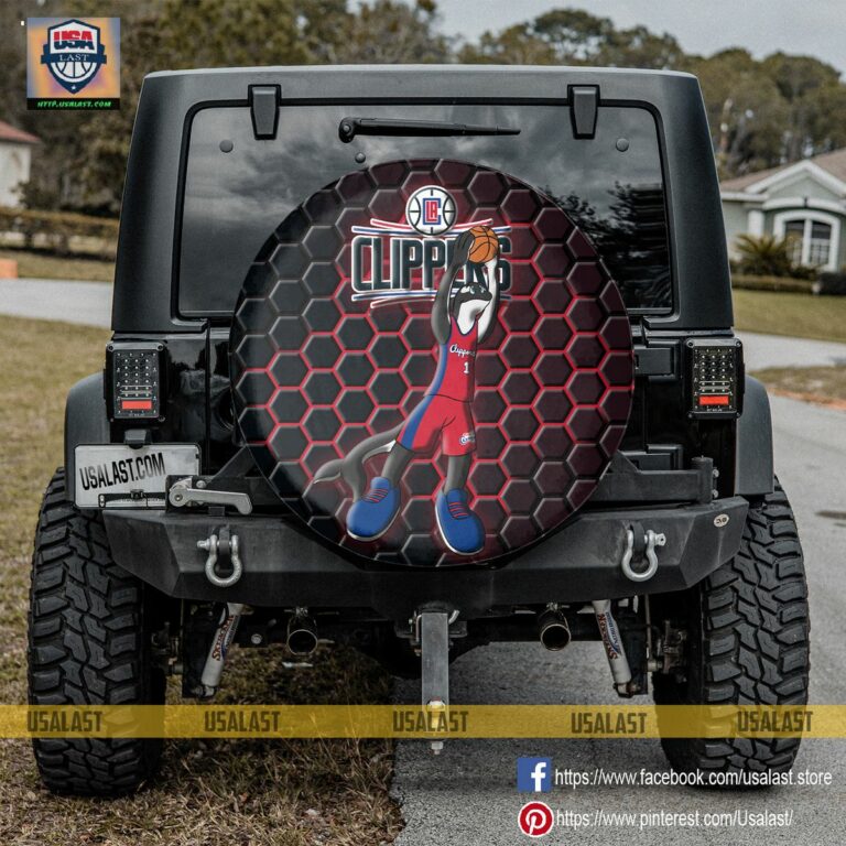 Los Angeles Clippers NBA Mascot Spare Tire Cover - Our hard working soul