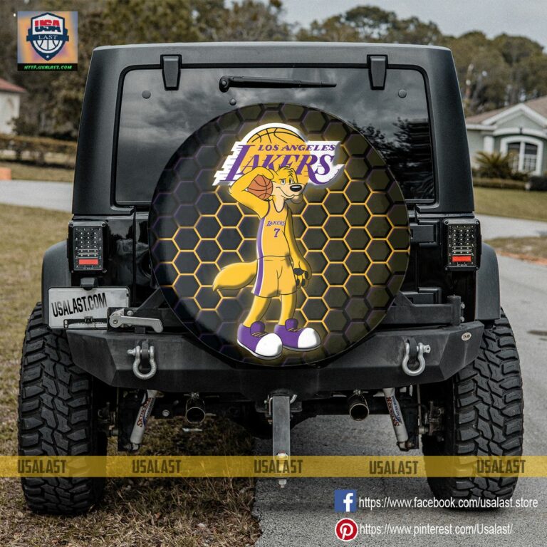 Los Angeles Lakers NBA Mascot Spare Tire Cover - You look handsome bro