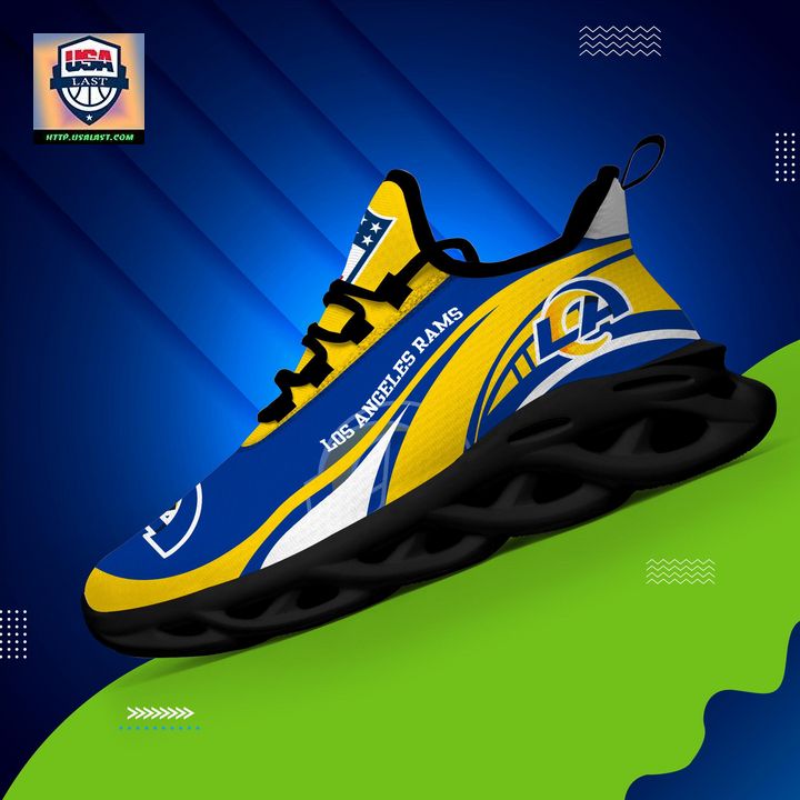 Los Angeles Rams NFL Customized Max Soul Sneaker - Rocking picture