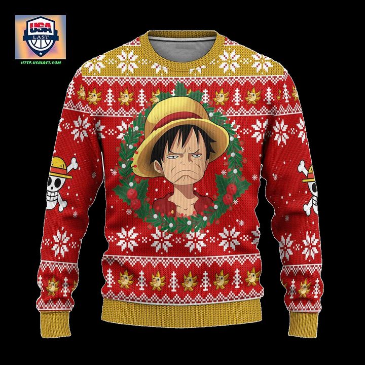 Luffy One Piece Anime Ugly Christmas Sweater Xmas Gift - Wow! This is gracious